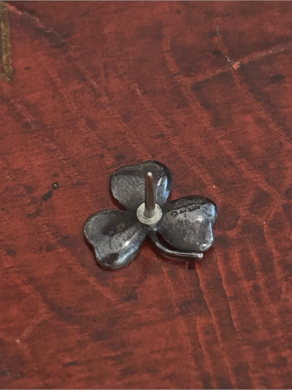 James Avery Sterling Silver Three Leaf Clover Tie Pin Tack